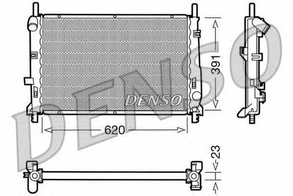 DENSO DRM10070 Radiator, engine cooling DRM10070: Buy near me in Poland at 2407.PL - Good price!