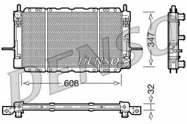 DENSO DRM10085 Radiator, engine cooling DRM10085: Buy near me in Poland at 2407.PL - Good price!