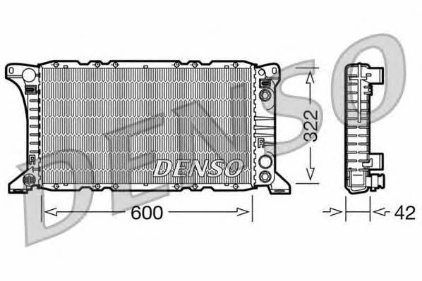 DENSO DRM10092 Радиатор охлаждения двигателя DRM10092: Отличная цена - Купить в Польше на 2407.PL!