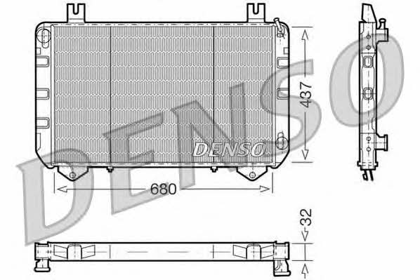 DENSO DRM10094 Radiator, engine cooling DRM10094: Buy near me in Poland at 2407.PL - Good price!