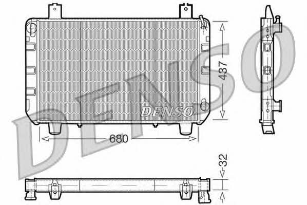 DENSO DRM10095 Radiator, engine cooling DRM10095: Buy near me in Poland at 2407.PL - Good price!