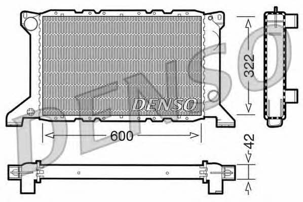 DENSO DRM10098 Радиатор охлаждения двигателя DRM10098: Отличная цена - Купить в Польше на 2407.PL!