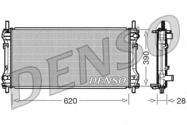 DENSO DRM10102 Радиатор охлаждения двигателя DRM10102: Отличная цена - Купить в Польше на 2407.PL!