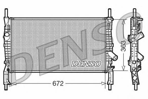DENSO DRM10105 Радіатор охолодження двигуна DRM10105: Приваблива ціна - Купити у Польщі на 2407.PL!