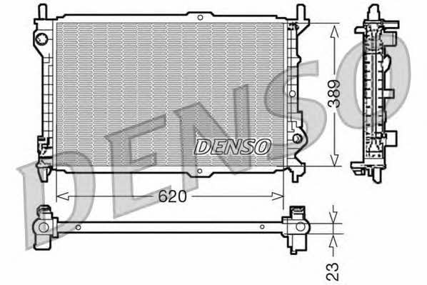 DENSO DRM10107 Radiator, engine cooling DRM10107: Buy near me in Poland at 2407.PL - Good price!