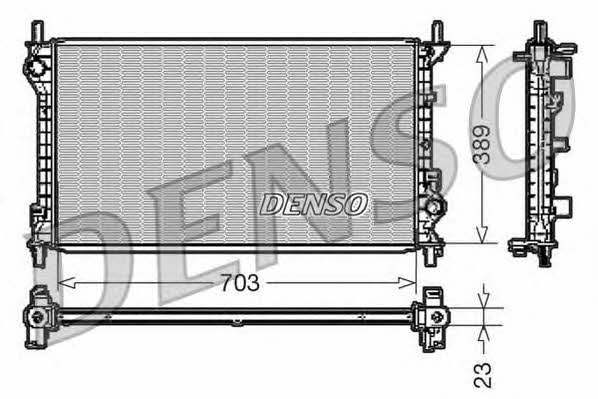 DENSO DRM10108 Radiator, engine cooling DRM10108: Buy near me in Poland at 2407.PL - Good price!