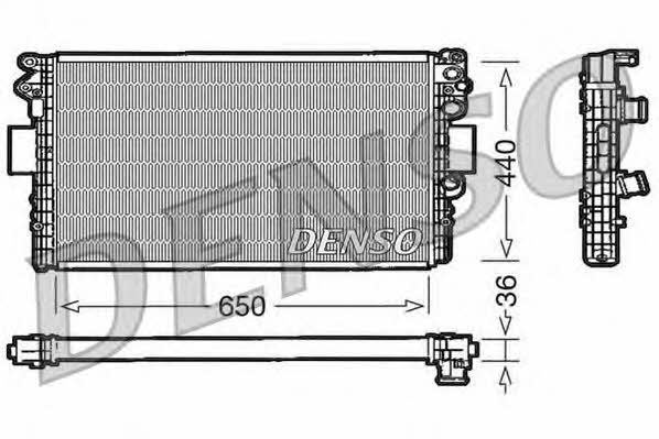 DENSO DRM12004 Radiator, engine cooling DRM12004: Buy near me in Poland at 2407.PL - Good price!