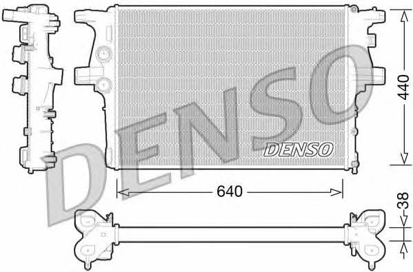 DENSO DRM12008 Radiator, engine cooling DRM12008: Buy near me in Poland at 2407.PL - Good price!