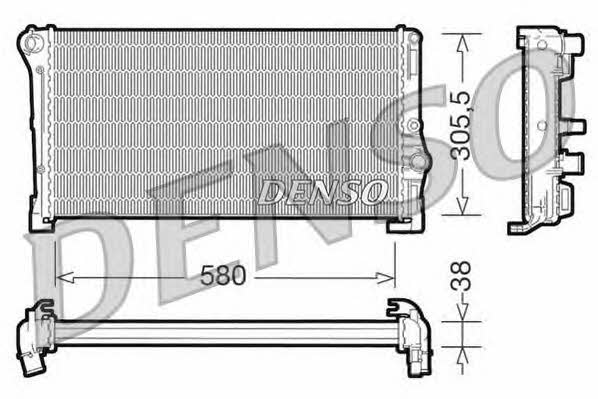 DENSO DRM13010 Radiator, engine cooling DRM13010: Buy near me in Poland at 2407.PL - Good price!