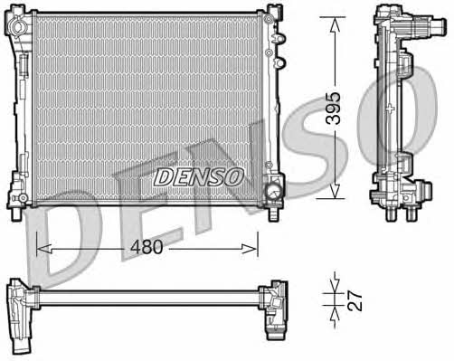 DENSO DRM13014 Radiator, engine cooling DRM13014: Buy near me in Poland at 2407.PL - Good price!