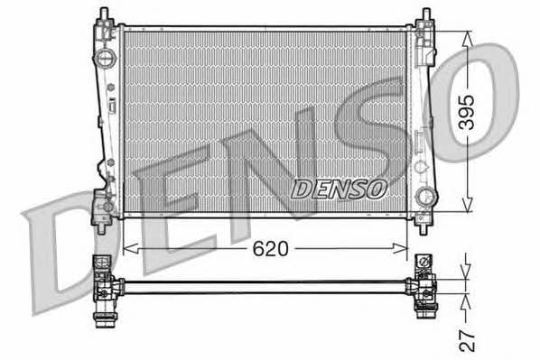 DENSO DRM13015 Radiator, engine cooling DRM13015: Buy near me in Poland at 2407.PL - Good price!