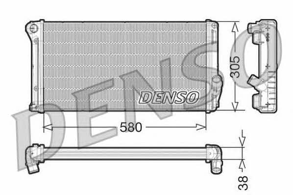 DENSO DRM13020 Radiator, engine cooling DRM13020: Buy near me in Poland at 2407.PL - Good price!