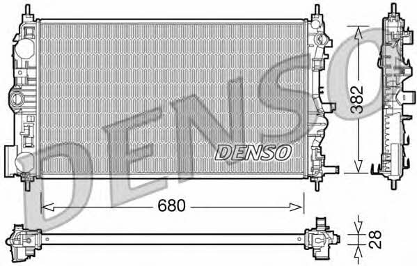DENSO DRM15005 Radiator, engine cooling DRM15005: Buy near me in Poland at 2407.PL - Good price!
