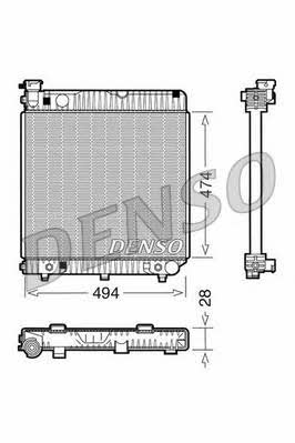 DENSO DRM17002 Radiator, engine cooling DRM17002: Buy near me in Poland at 2407.PL - Good price!