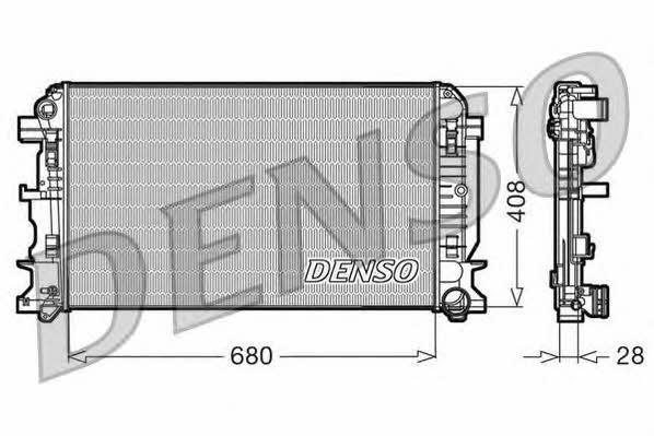 DENSO DRM17009 Radiator, engine cooling DRM17009: Buy near me in Poland at 2407.PL - Good price!