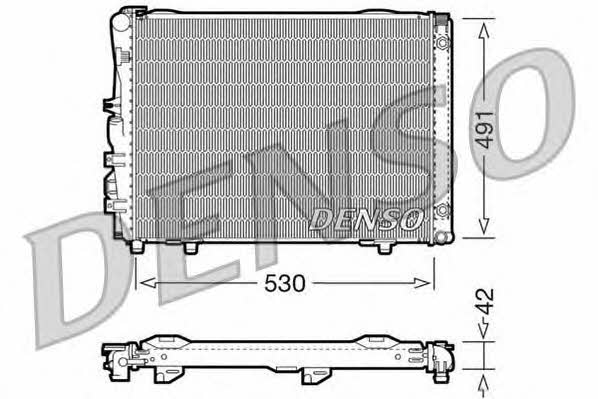 DENSO DRM17030 Radiator, engine cooling DRM17030: Buy near me in Poland at 2407.PL - Good price!