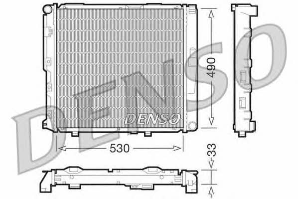 DENSO DRM17038 Radiator, engine cooling DRM17038: Buy near me in Poland at 2407.PL - Good price!