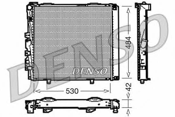 DENSO DRM17040 Radiator, engine cooling DRM17040: Buy near me in Poland at 2407.PL - Good price!