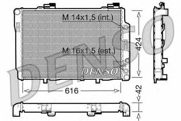 DENSO DRM17073 Radiator, engine cooling DRM17073: Buy near me in Poland at 2407.PL - Good price!