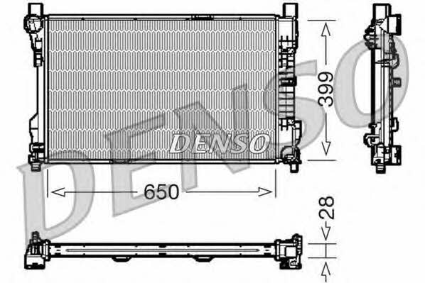 DENSO DRM17080 Radiator, engine cooling DRM17080: Buy near me in Poland at 2407.PL - Good price!