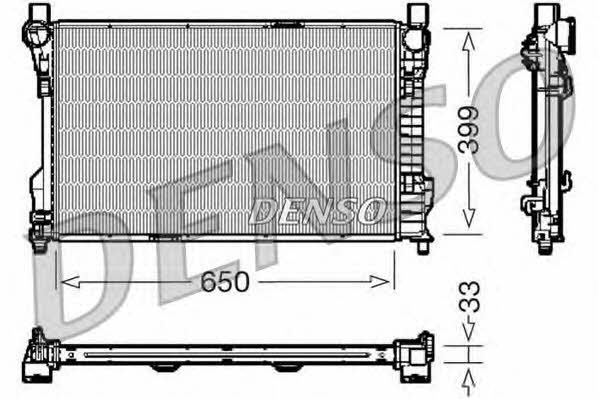 DENSO DRM17082 Radiator, engine cooling DRM17082: Buy near me in Poland at 2407.PL - Good price!