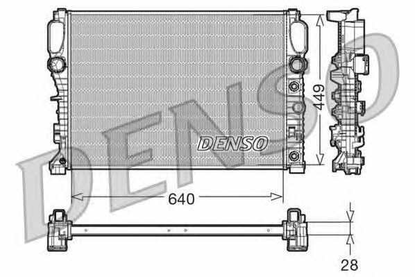 DENSO DRM17091 Радиатор охлаждения двигателя DRM17091: Отличная цена - Купить в Польше на 2407.PL!