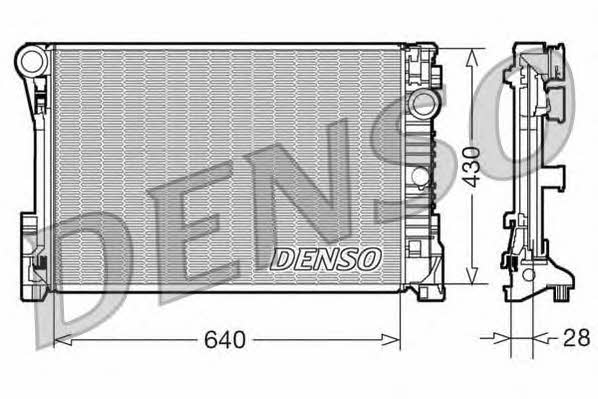 DENSO DRM17110 Радиатор охлаждения двигателя DRM17110: Отличная цена - Купить в Польше на 2407.PL!