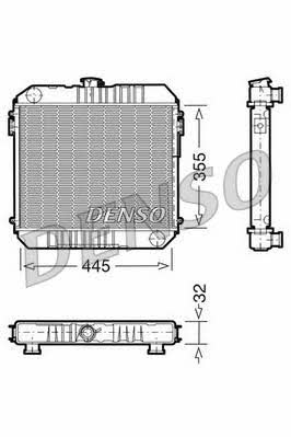 DENSO DRM20001 Radiator, engine cooling DRM20001: Buy near me in Poland at 2407.PL - Good price!