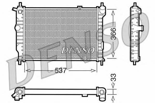 DENSO DRM20010 Radiator, engine cooling DRM20010: Buy near me in Poland at 2407.PL - Good price!