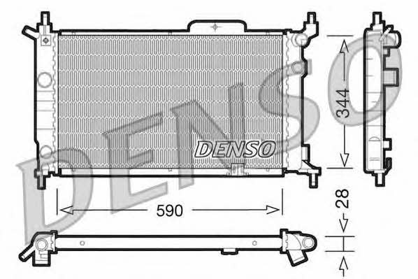 DENSO DRM20015 Radiator, engine cooling DRM20015: Buy near me in Poland at 2407.PL - Good price!