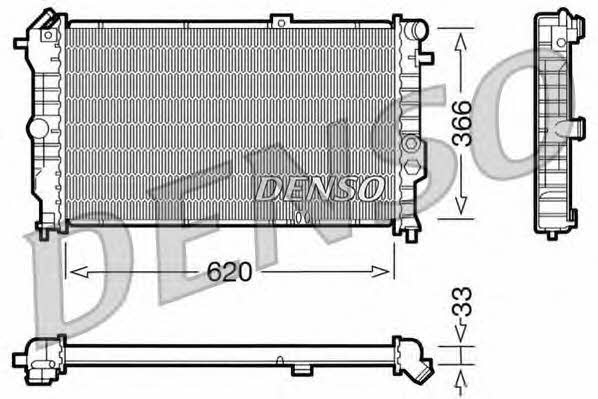 DENSO DRM20021 Radiator, engine cooling DRM20021: Buy near me in Poland at 2407.PL - Good price!