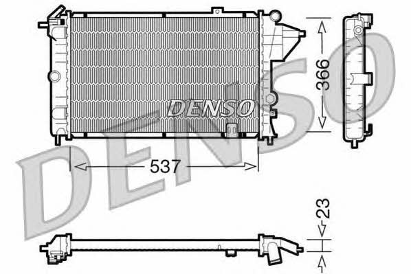 DENSO DRM20023 Radiator, engine cooling DRM20023: Buy near me in Poland at 2407.PL - Good price!