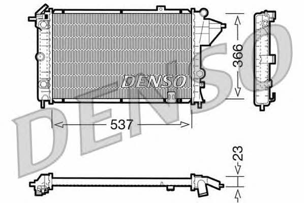 DENSO DRM20024 Radiator, engine cooling DRM20024: Buy near me in Poland at 2407.PL - Good price!