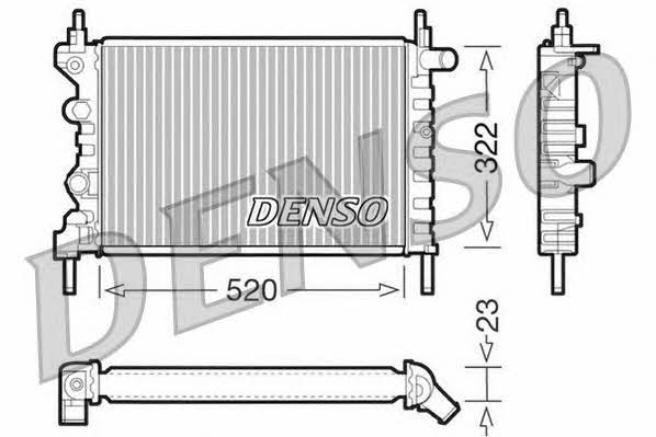 DENSO DRM20031 Radiator, engine cooling DRM20031: Buy near me in Poland at 2407.PL - Good price!