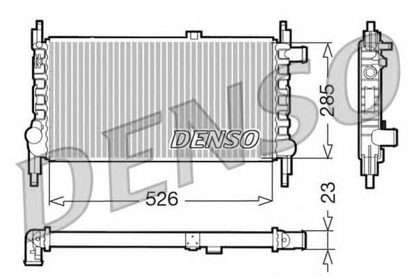 DENSO DRM20035 Радіатор охолодження двигуна DRM20035: Приваблива ціна - Купити у Польщі на 2407.PL!
