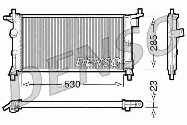DENSO DRM20037 Radiator, engine cooling DRM20037: Buy near me in Poland at 2407.PL - Good price!