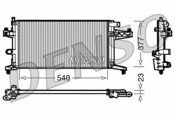 DENSO DRM20038 Радиатор охлаждения двигателя DRM20038: Отличная цена - Купить в Польше на 2407.PL!
