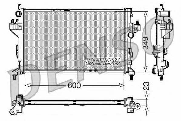 DENSO DRM20045 Radiator, engine cooling DRM20045: Buy near me in Poland at 2407.PL - Good price!