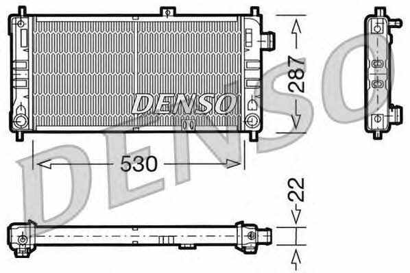 DENSO DRM20062 Радиатор охлаждения двигателя DRM20062: Отличная цена - Купить в Польше на 2407.PL!