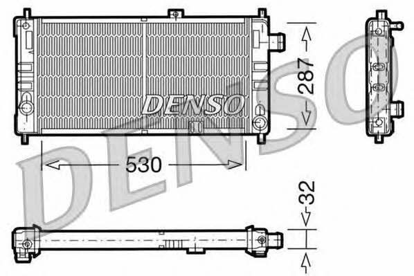 DENSO DRM20064 Радіатор охолодження двигуна DRM20064: Приваблива ціна - Купити у Польщі на 2407.PL!
