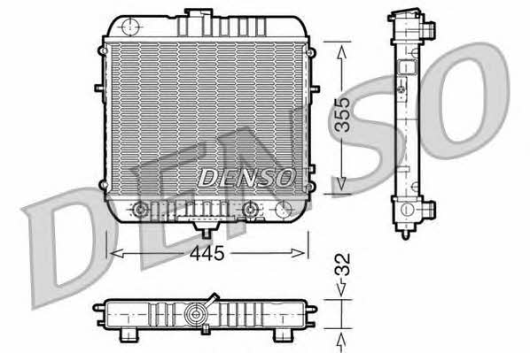 DENSO DRM20073 Радиатор охлаждения двигателя DRM20073: Отличная цена - Купить в Польше на 2407.PL!