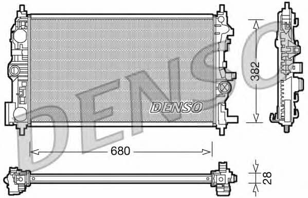 DENSO DRM20078 Radiator, engine cooling DRM20078: Buy near me in Poland at 2407.PL - Good price!