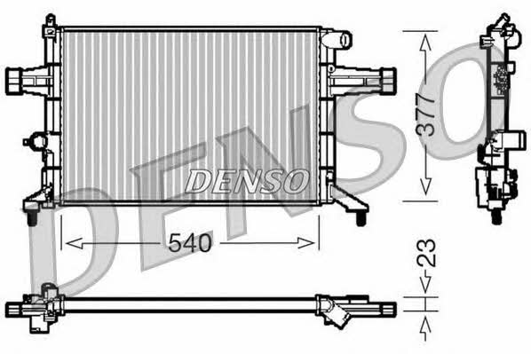 DENSO DRM20082 Radiator, engine cooling DRM20082: Buy near me in Poland at 2407.PL - Good price!