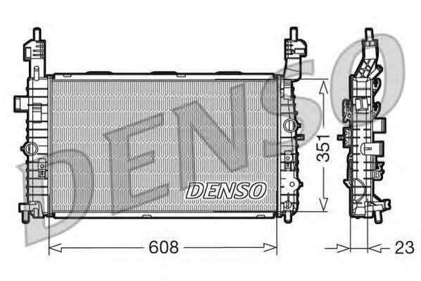 DENSO DRM20093 Radiator, engine cooling DRM20093: Buy near me in Poland at 2407.PL - Good price!