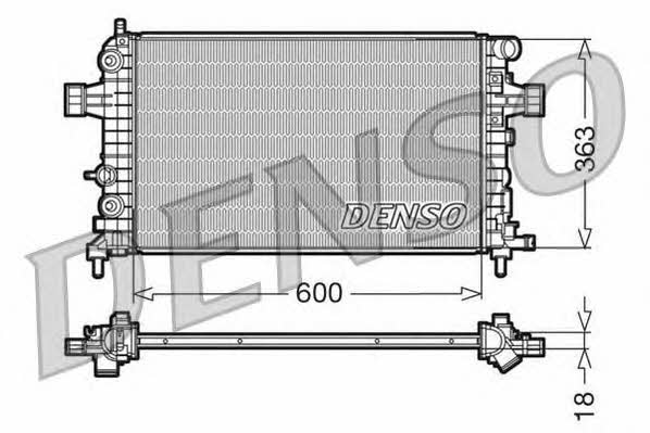 DENSO DRM20101 Radiator, engine cooling DRM20101: Buy near me in Poland at 2407.PL - Good price!