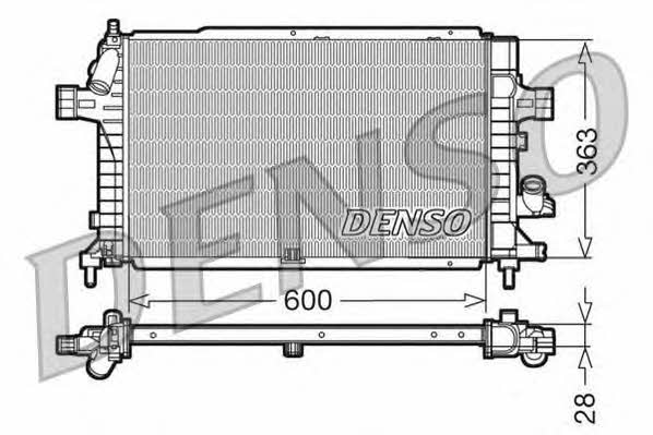 DENSO DRM20102 Радиатор охлаждения двигателя DRM20102: Отличная цена - Купить в Польше на 2407.PL!