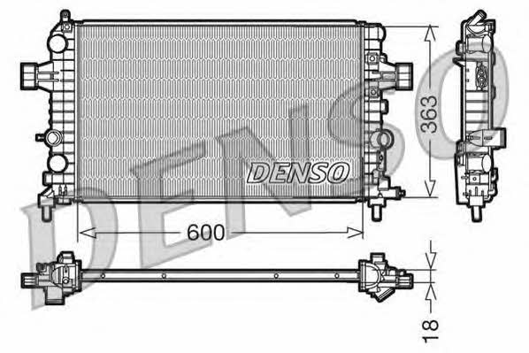 DENSO DRM20103 Radiator, engine cooling DRM20103: Buy near me in Poland at 2407.PL - Good price!