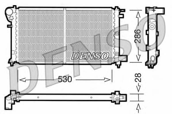 DENSO DRM21004 Radiator, engine cooling DRM21004: Buy near me in Poland at 2407.PL - Good price!