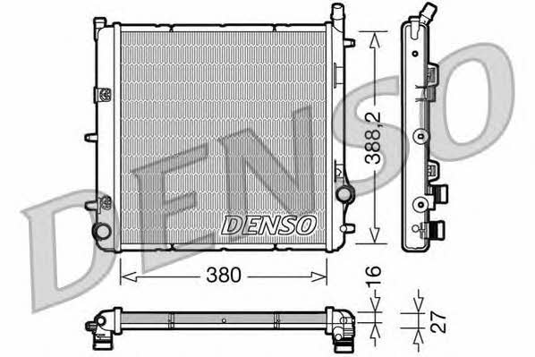 DENSO DRM21005 Radiator, engine cooling DRM21005: Buy near me in Poland at 2407.PL - Good price!