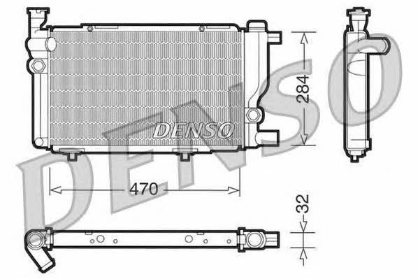 DENSO DRM21013 Radiator, engine cooling DRM21013: Buy near me in Poland at 2407.PL - Good price!